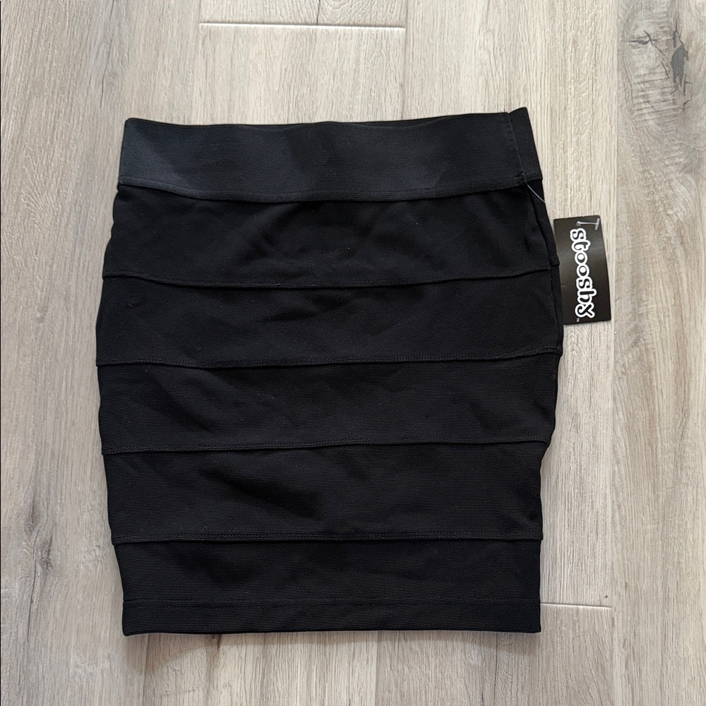Guessby Black Bandage Mini Skirt